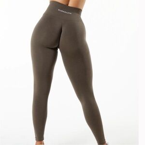 Like New Alphalete Amplify Seamless Leggings - Mocha